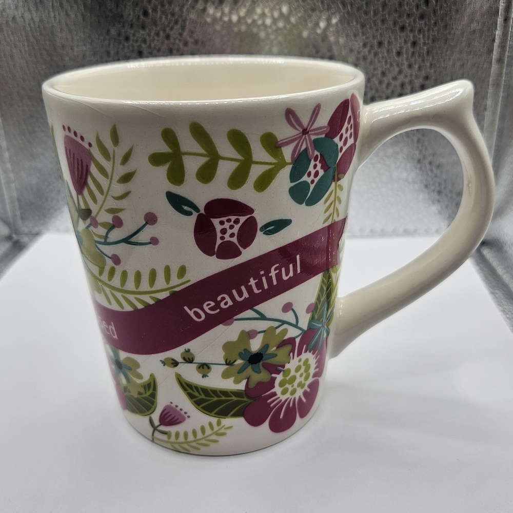 Dayspring Floral Ceramic Mug - Beautiful Design